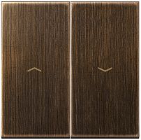 Лицевая панель Jung LS990 metal для 2-кл. выключателя жалюзи античная латунь картинка